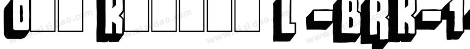 Off Kilter L -BRK-1字体转换